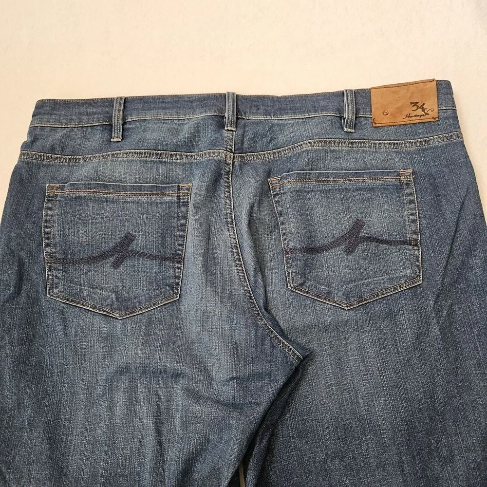 34 Heritage Jeans Mens 41 x 32.5 Confidence Mid Rise Relax‎ Blue Dark Wash Denim